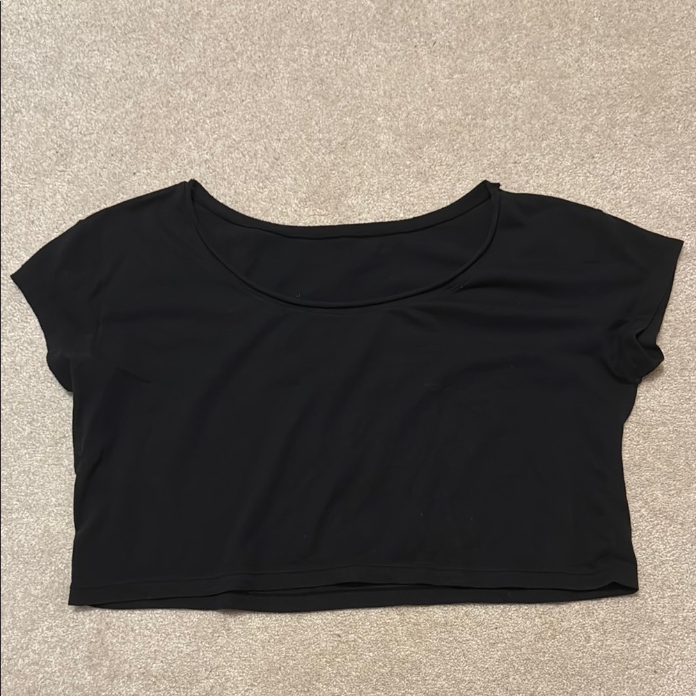 Loose Black Women's Crop Tee Urban Groove Balera Dance